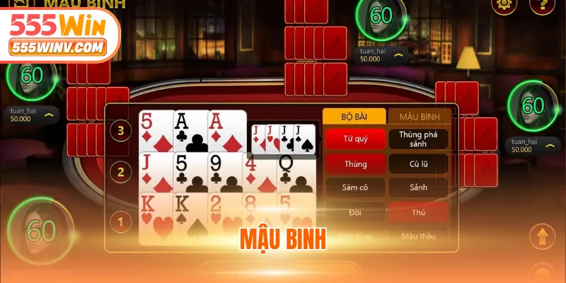 Hệ thống các tay bài trong Binh Xập Xám